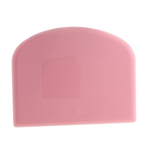 3PCS Pink Food Grade PP Plastic Bench Food Scrapers 12cm Multifunctional Kitchen Pastry Cutting Tool Flours Spatula Suitable for Spade Cream Fudge Cheese