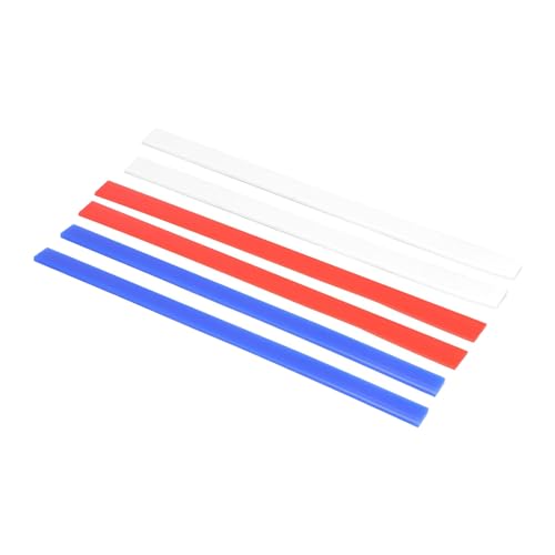 Rolling Pin Guides, 6Pcs Silicone Measuring Dough Strips, 15in Length Dough Thickness Guides, Non Stick Baking Strips Professional Leveler Sticks Tool for Cookie Pie Baking