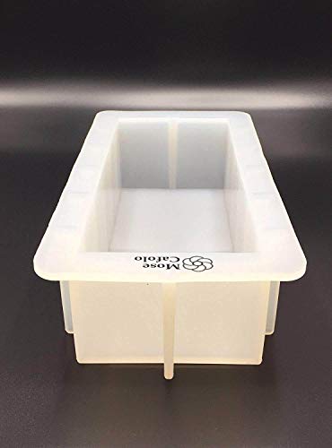 Large Loaf Soap Mold Thick Lip Silicone Rectangular 40oz DIY Swirl Tool - color: 8" Rectangular