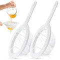 Zopeal 2 Pcs Ultra Fine Mesh Plastic Strainer for Kefir Grain, 100/400 Mesh - size: 100/400 Mesh