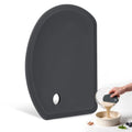 Silicone Dough Scraper with Metal Core Flexible Bowl Scraper Bread Baking - color: Dark Gray