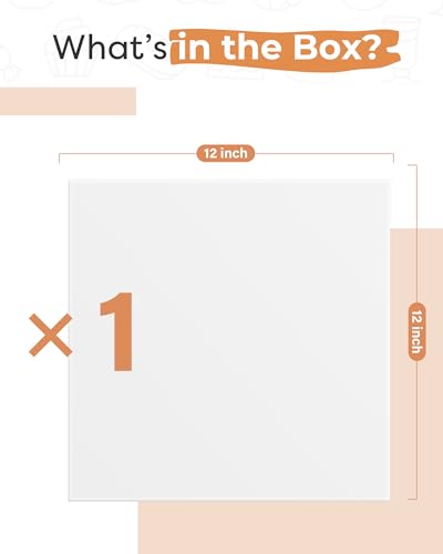 Kootek Cake Board 12 Inch Square Cake Drum Base para Pastel, 1 Pack - size: 12 Inch/1 Pack