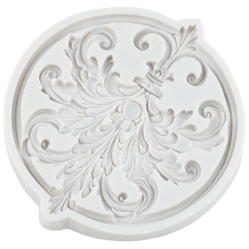Baroque Scroll Fondant Silicone Mold - color: Style ZR