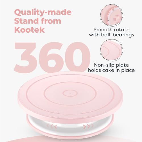 Kootek 71 Cake Decorating Kit Baking Supplies Tools for Beginners & Pros - color: Light Pink