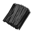 800 Pcs 4" Metallic Twist Ties(Black) for Bakery Ties, Candy Bags, Coffee Bags, Goodie Bags Ties - color: Black