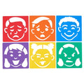 Emotional Stencils Set of 6, Homeschool, Home School Use - style: Emotions 6PK