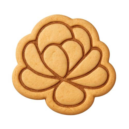 Flapjack Succulent Cookie Cutter & Stamp, Fondant & Clay - 4x4