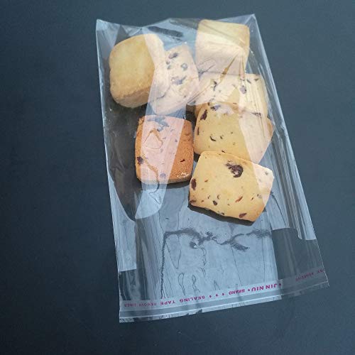 200pcs 5"x6" Clear Resealable Cellophane Bag Self Adhesive Seal - size: 5x6 Inch (Pack of 200)
