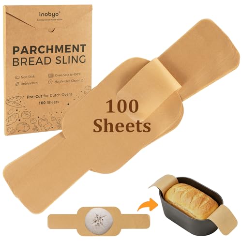 Parchment Paper Bread Sling for Dutch Oven Sourdough Baking 100 Pcs - color: 100 Pcs Oval