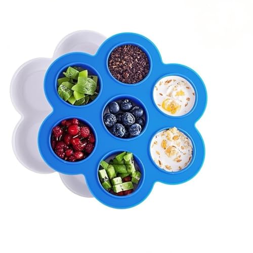 Septe 2 PCS Silicone Muffin Pans, Non-Stick 7-Cup Air Fryer Baking Molds