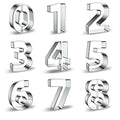 Comais Number Shaped Cookie Cutters Stainless Steel 9Pcs 4in Round Corners - size: 4-Inch Round Corners