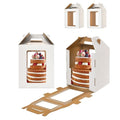 XININSUN Tall cake boxes for tier cakes 10x10x12 Inch with 6 Windows 2Pack - color: White