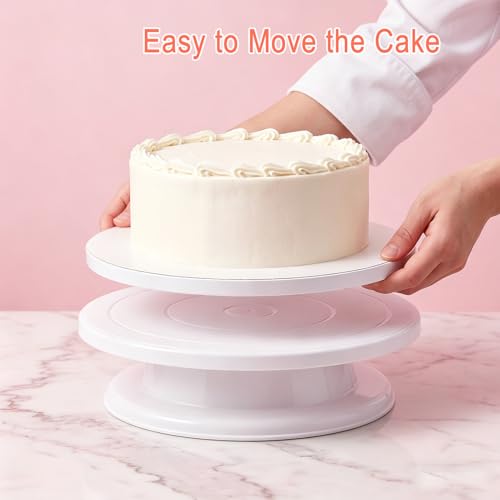 Calenzana 6 PCS Cake Boards 12 Inch Round, 1/2" Thick Cake Drums, Sturdy Food Grade Cardboard Cake Base for Wedding Birthday Party, White - size: 12 inch-6 packs