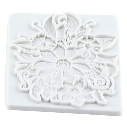 Lingzhi Baroque Style Silicone Molds Curlicues Scroll Lace Fondant Molds - color: Style A