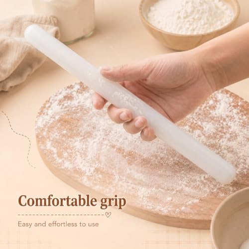 13 Inch X 0.98 Inch PP Non-stick Fondant Clay Rolling Pin
