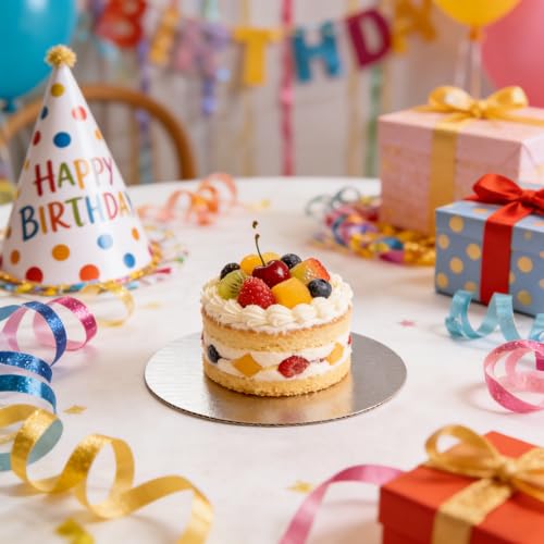 8 Pack 8 Inch Round Cake Boards,Silver Cardboard Cake Rounds - color: Silver, size: 8Inch, style: Classic Round