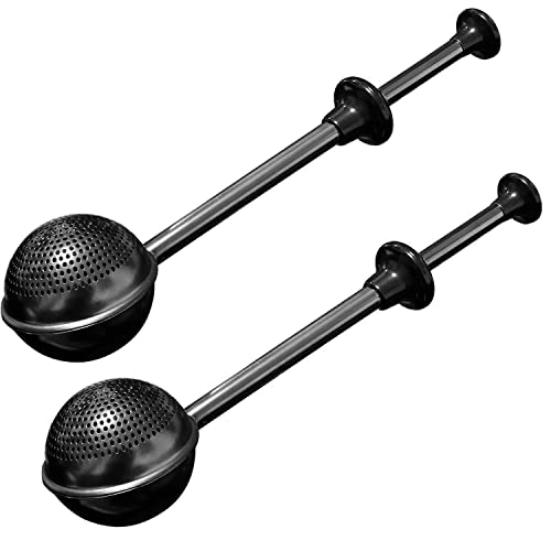JETKONG Baker's Dusting Wand for Sugar, Flour and Spices, Stainless Steel Powdered Sugar Shaker Duster Sifter, Set of 2 (Black) - color: Black, size: 2 Pcs Small