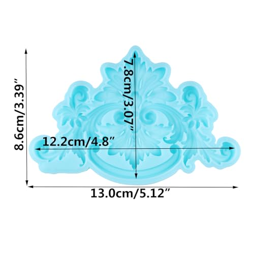 Baroque Fondant Mold Curlicues Scroll Lace Silicone Molds - color: Style J