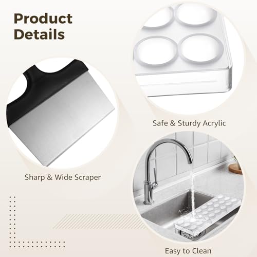 Polycarbonate Chocolate Molds, Chocolate Candy Mold with Chocolate Scraper, Half Ball Chocolate Making Molds for Smoothing Cheese, Cream (A) - color: A