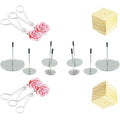 Cake Flower Nail Lifters Set - Stainless-Steel Baking Tools,6 Pcs,Icing Flowers Decoration (14 PCS) - size: 14 PCS