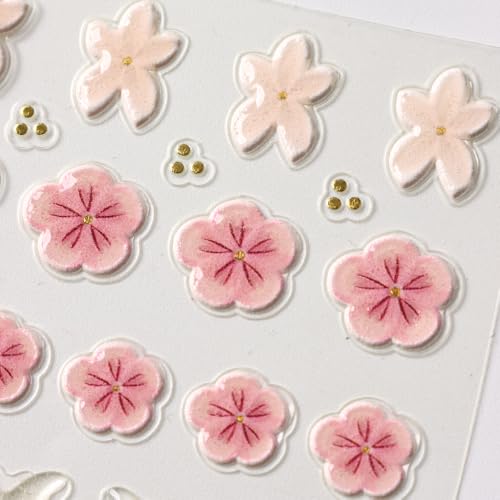 Stickers para Uñas Nail Stickers Self-Adhesive Sticker Gold Pink 3D Flower Embossed Calcomanías para Uñas Colorful Floral Art Design Accessories Hight Quality 3 Sheets - color: 3d Flower Style10