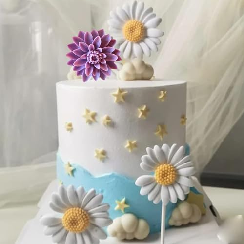 Flower Silicone Molds Daisy Flower Fondant Silicone Molds - color: Style B