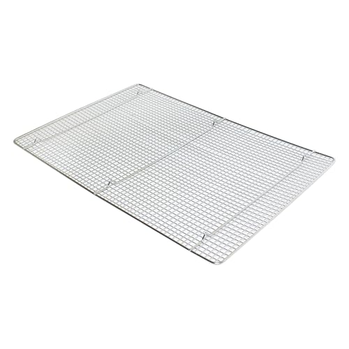 TrueCraftware- 16" x 23-3/4" Footed Wire Icing/Cooling Rack Chrome Plated Set of 2- Baking Rack Cookie Cooling Racks Square Wirefor Baking Cooking Cake Rack for Pies Cookies Pastries Cakes Meat