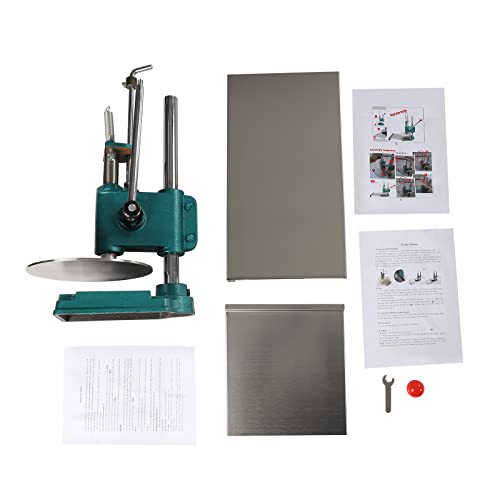 Pizza Dough Press Machine, 9.5" Manual Pastry Press Machine Household Pizza Dough Stainless Steel Maker w/Dual 0.2in Thick Plates for Making Hand Pies Meatloaf Pizza Crusts Soft Rolls Puff Pastry