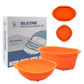 Cultures for Health Silicone Banneton Bread Proofing Basket | Complete Non-Stick Set of Two | 9-Inch Round & 10-Inch Oval Sourdough Proofing Basket | Ideal for Sourdough and Bread Baking Easy to Clean