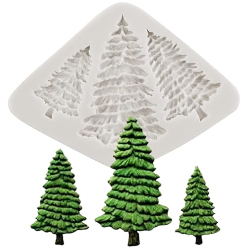 Christmas Silicone Molds Christmas Tree Candy Fondant Molds - color: Style B