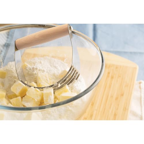 Mrs. Anderson’s Baking Professional 5-Blade Pastry Cutter and Dough Blender, Stainless Steel Blades with Wood Handle - style: Bladed Pastry Blender, Wood Handle