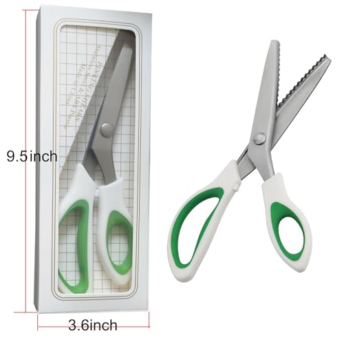 JISTL Pinking Shears for Fabric Zig Zag Scissors Sewing and Dressmaking