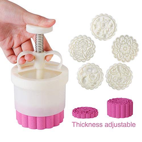 Cookie Stamp Mooncake Mold Set, Cookie Press Maker 180g Shaper