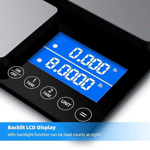 0.001oz/33lb Dual Platform Kitchen Scale, Diyife 9.4in Digital Food Scale