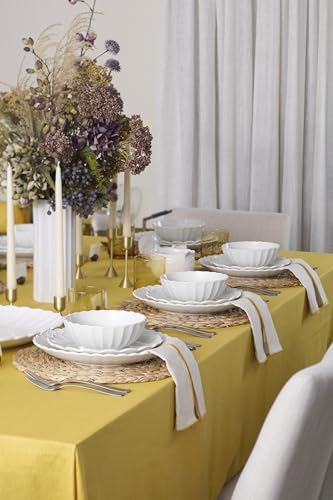 Lenox French Perle Scallop White Dinner Plate Set for 4 - color: White, style: Dinner Plates, Set of 4 Perle