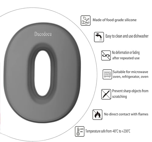 Ducodocu Silicone Number Cake Pan Large 3D Number Cake Mold Baking Forms Novel Cake Tins DIY Baking Mold for 6/60/9/90th Birthday Wedding Anniversary 10 inch Number of 6&0, 2 Pack - size: 6&0