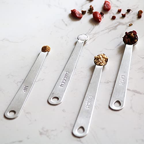 2PCS 1/64tsp(NIP) Tiny Measuring Spoon, Small Stainless Steel Teaspoon - size: 1/64 Tsp | 0.08 mL | 0.08 cc