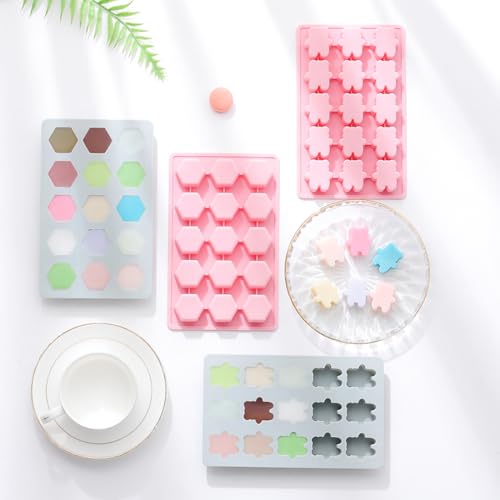 2-Pack Little Bear Shape Candy & Chocolate Silicone Molds, Non-stick, Pink - size: Little Bear