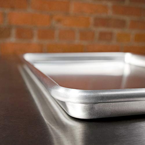 Fat Daddio's Natural Aluminum Quarter Sheet Pan, 2-Pack - size: Quarter (9 x 13 Inch), style: 2-Pack