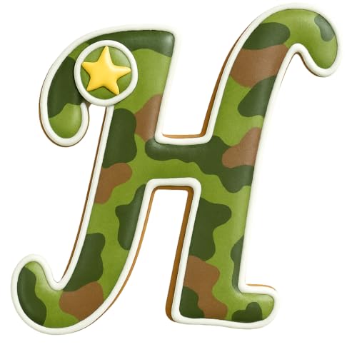Mighty Gadget Fancy Cursive Letter A to Z Cookie Cutter - 4" Tall Alphabet Baking Mold (Random Color) (H) - color: H