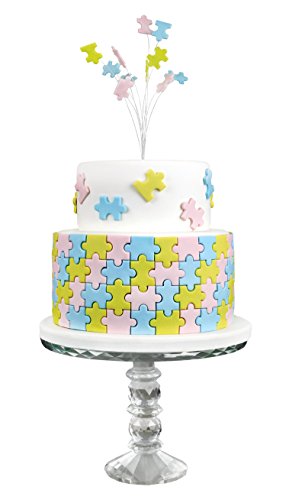 PME Geometric Multicutter for Cake Design Puzzle, Small, Medium & Large Size, Set of 3 - size: Set of 3, style: Puzzle