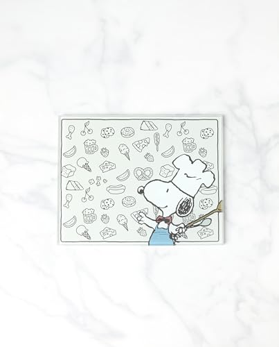 Lenox Chef Snoopy Small Glass Cutting Board - style: Small Prep Board