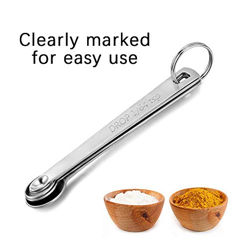 2Pack Mini Measuring Spoon Set, Small Teaspoon for Tiny Measurement