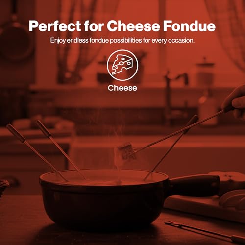 Swissmar Lugano Cast Iron Fondue Pot Replacement, 1.4 Quart, Matte Black - color: Matte Black, size: 1.4 Quarts