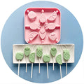 Fruits Lollipop Molds Set,Hard Candy Sucker Mold with 50pcs Sticks (Fruit) - color: Fruit
