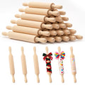 24 Pack 8 Inch Mini Wood Rolling Pin,Small Wooden Rollers