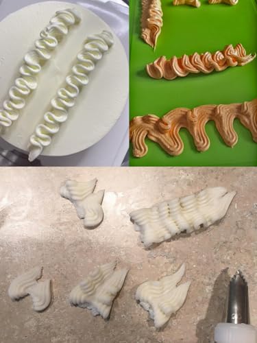 Large Leaf Piping Tips Set, 114 951 95 for Cake Decorating, 3 Pcs