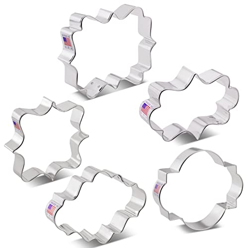 Ann Clark Plaques & Frames Cookie Cutter Set of 5, Made in USA