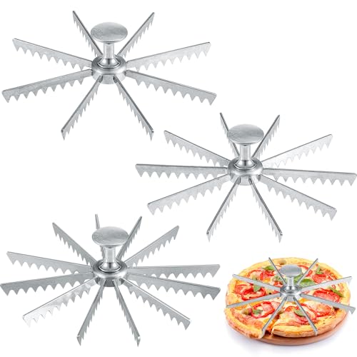 Hushee 3 Pcs Pie Marker Cake Slicer for Bakery, 8, 10, 12 Cut