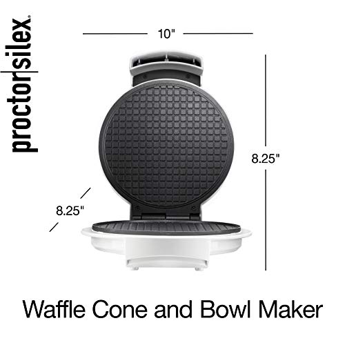 Proctor Silex Waffle Cone and Ice Cream Bowl Maker With Browning Control